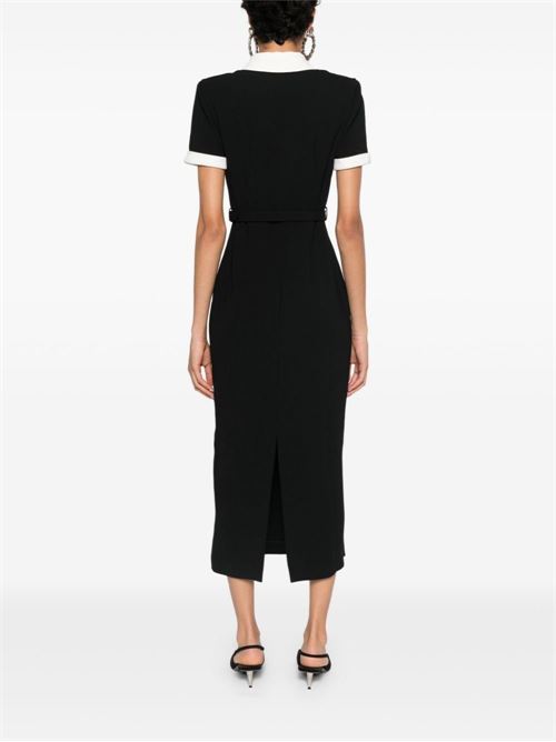 Midi dress with belt SELF PORTRAIT | AW24007MBBLACK